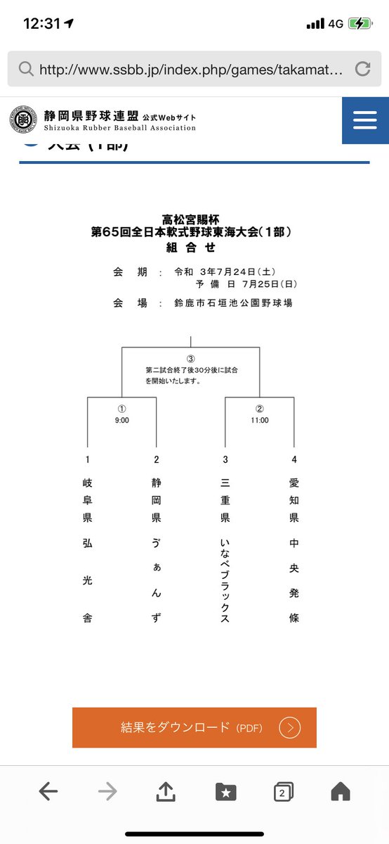 一般 静岡県野球連盟富士支部