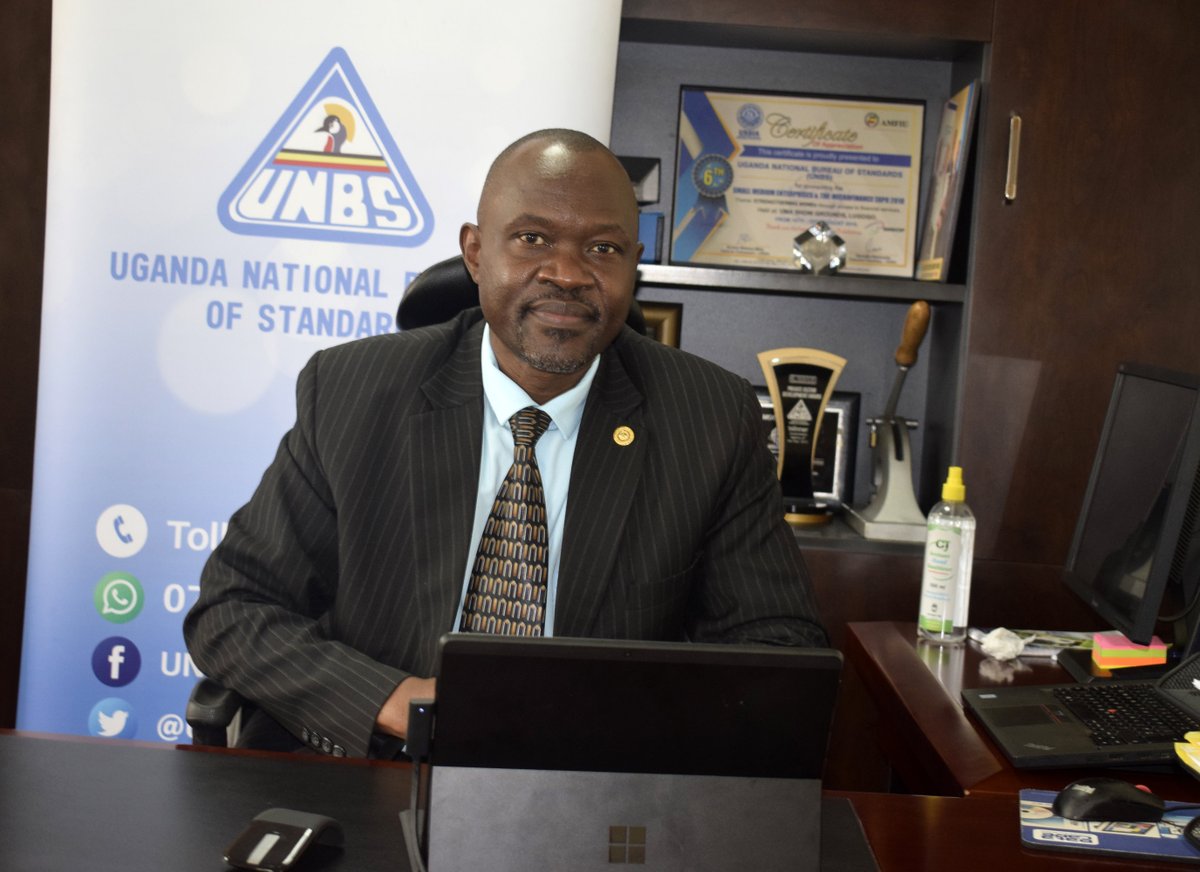 UNBSug's tweet photo. As UNBS, we are looking at an approach that will make us more of facilitators rather than enforcers, to enable MSMEs survive and thrive during and after the COVID-19 Era - Mr. David Livingstone Ebiru - @UNBS_ED 

#MSMEday21
#QualityEverywhere https://t.co/eC3Ejb00Bc