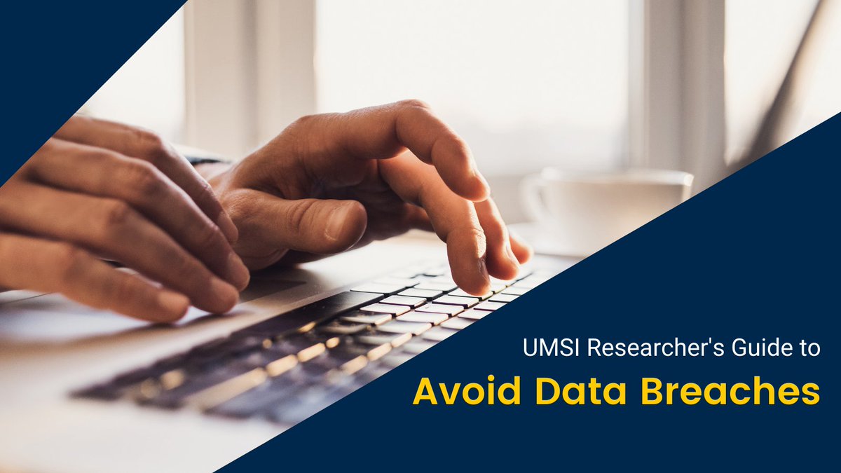 UMich's tweet photo. A study at @UMSI asked participants about actual data breaches that impacted them. Researchers found people were not aware of 74% of the breaches that occurred. Learn protective steps from UMSI's researchers’ guide to avoiding data breaches: https://t.co/XaPuxDZg0w https://t.co/o9NPX3Fptv