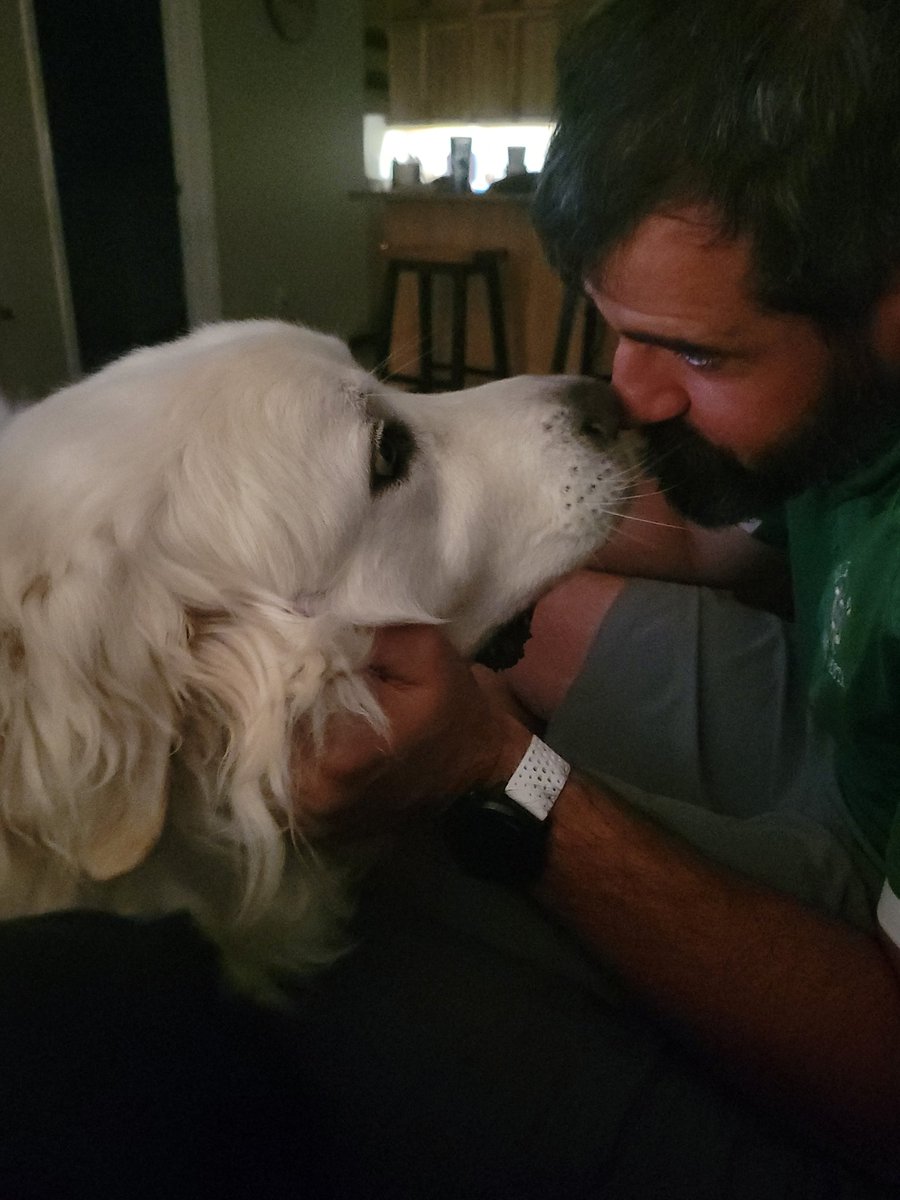 Big dog love #greatpyreenes <a href="/CoachBivens/">Coach Bivens</a> <a href="/Coach_Lueck/">Travis Lueck</a>