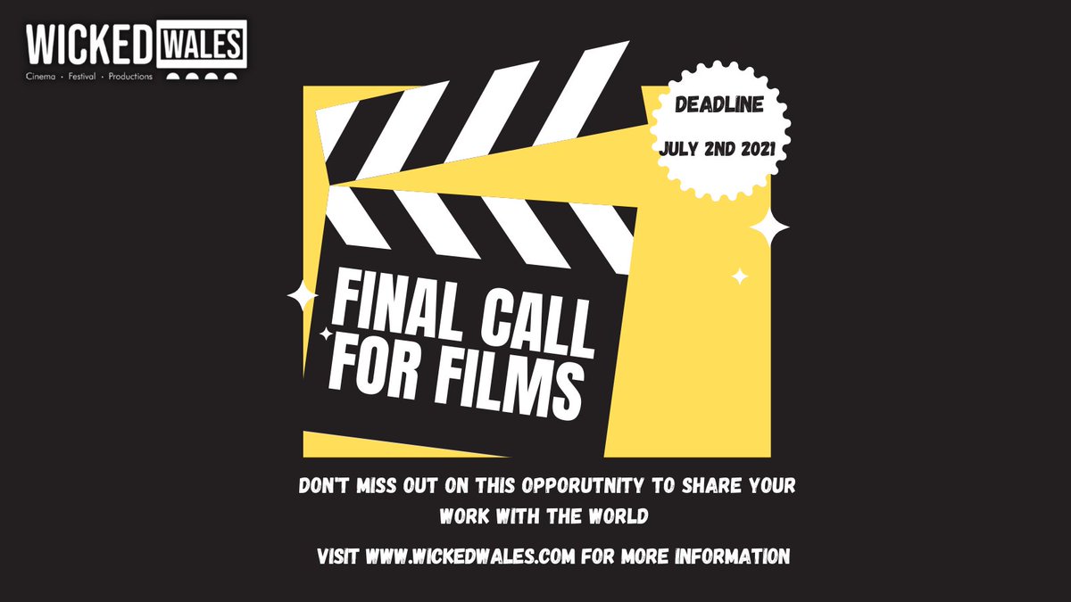 FilmWicked's tweet photo. We have extended our deadline until this Friday, 2nd of July.

If you have made a film, documentary, music video or animation, we want to hear from you. Share your films with the world! 

If you are under 26 years old and interested, apply here
👉 https://t.co/t3Yp7uw8vy https://t.co/d2orilfHMY