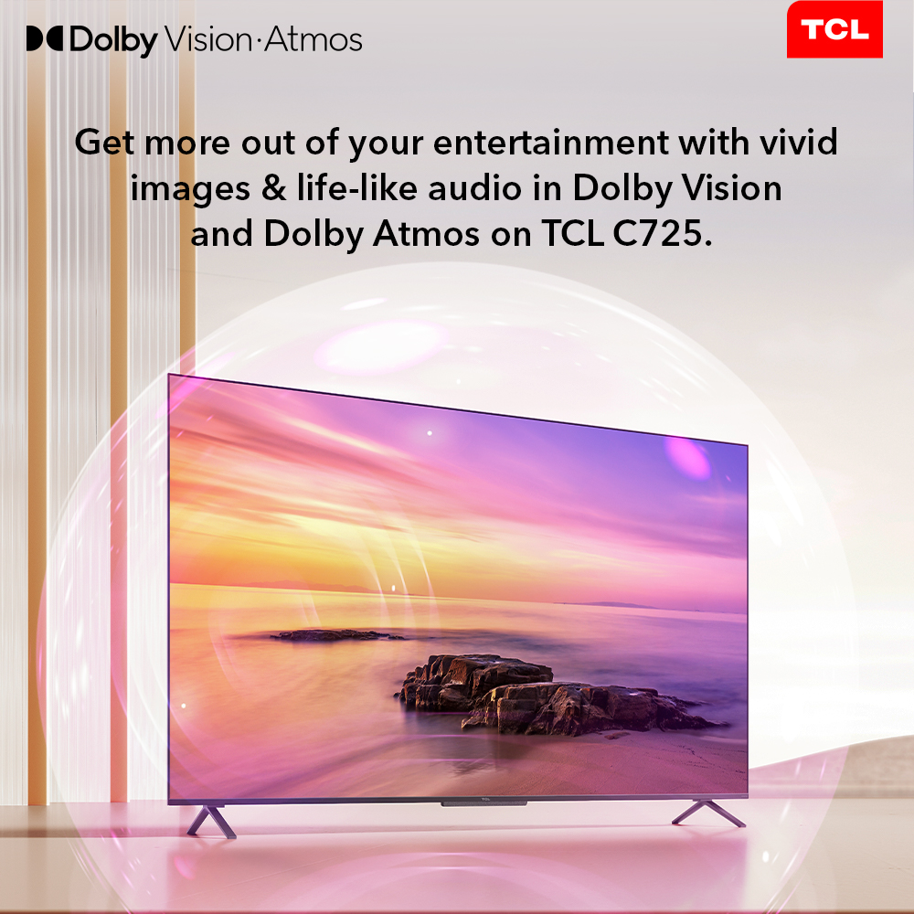 DolbyIn's tweet photo. Revolutionize your entertainment with #TCLC725 powered by Dolby Vision and Dolby Atmos.
#DolbyVision #DolbyAtmos #DolbyEverywhere #Dolby #TCL @tcl_india https://t.co/lWRJrXPcH7
