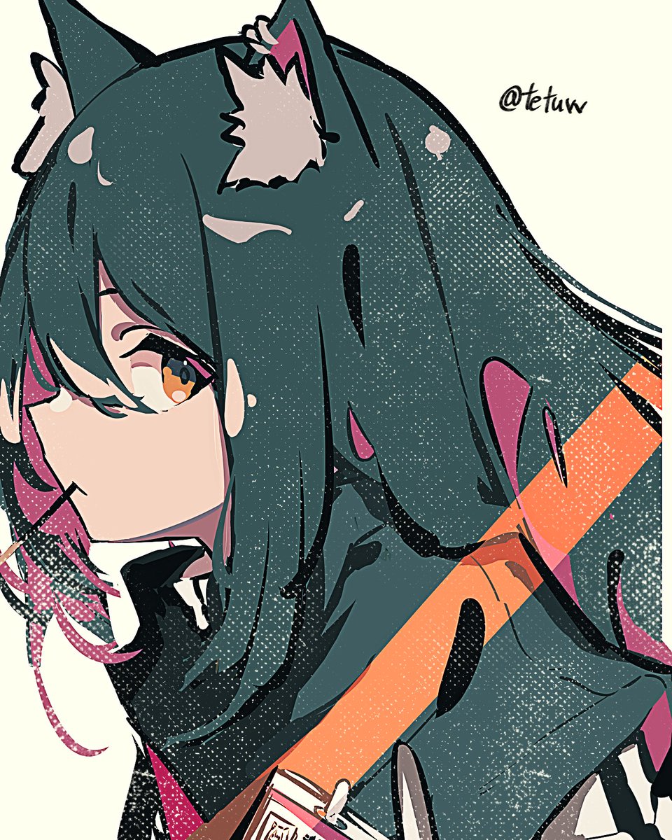 テキサス(アークナイツ) 「#今月描いた絵を晒そう 」|TETUG（てつぐ）のイラスト