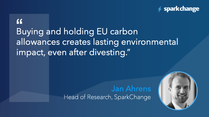 SparkChange (@sparkchangeco2) on Twitter photo “Buying and holding EU carbon allowances creates lasting environmental impact, even after divesting” says <a href="/Jan_CO2/">Jan Ahrens</a> at <a href="/ThePLSA/">membership</a> #ESG21 conference #EUETS #OCTT
(For more: sparkchange.io/the-rise-of-im…) “Buying and holding EU carbon allowances creates lasting environmental impact, even after divesting” says <a href="/Jan_CO2/">Jan Ahrens</a> at <a href="/ThePLSA/">membership</a> #ESG21 conference #EUETS #OCTT
(For more: sparkchange.io/the-rise-of-im…)