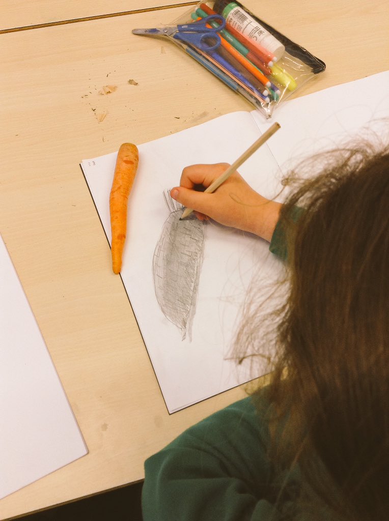 svdp_school's tweet photo. Observational vegetable drawings in year 3.
We are using the veg we used in English this morning to do lots of drawing studies.
#svdepART https://t.co/AlqSdhWnvS