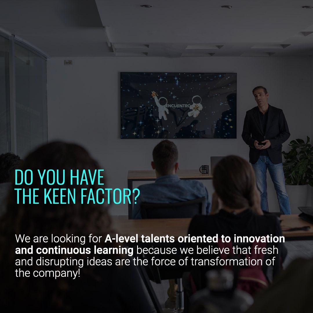 🚀 Do you know that The Keenfolks has a program that will help you start your career?
Get to know more about this opportunity 👉🏼

Apply to join The Keen Academy in our website!

#keenacademy #keen #thekeenfolks #internship #team #career #digitalagency