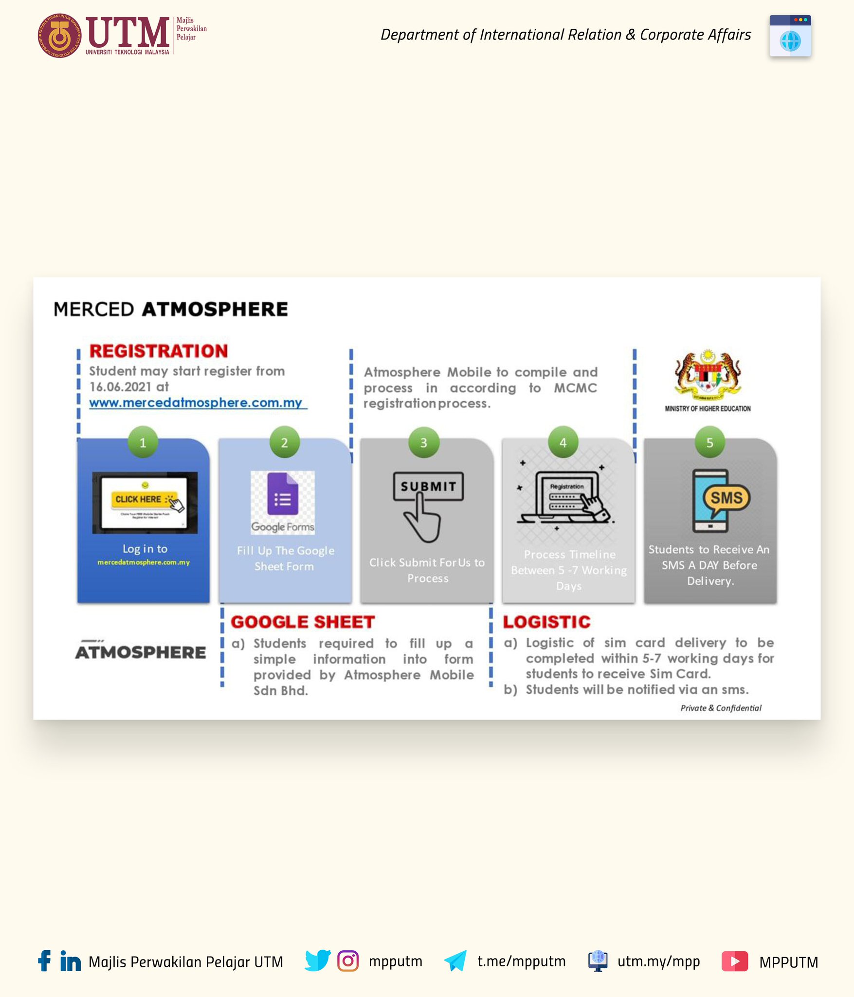 Majlis Perwakilan Pelajar Utm On Twitter Csr Atmosphere Mobile Ministry Of Higher Education Foc Prepaid Starter Pack A Csr Program Has Been Initiated By The Atmosphere Mobile Mohe To Support