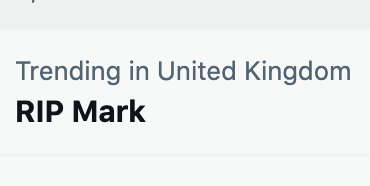 Still here (I think) #RipMark #GordonsAlive