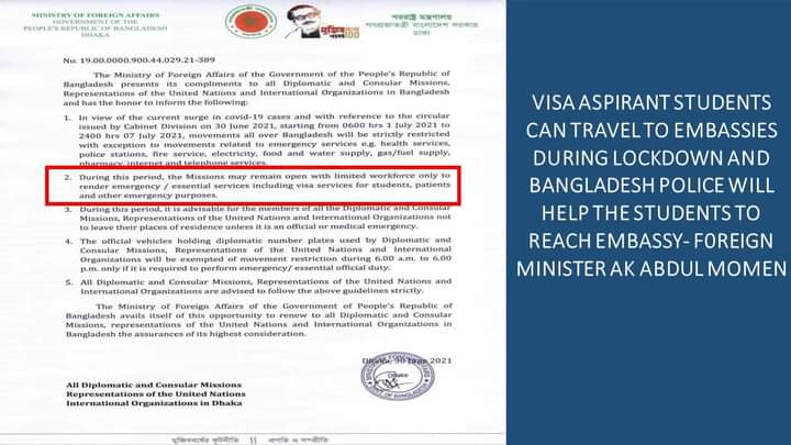 ArmanCh40790809's tweet photo. Many thanks to @BDMOFA @AKAbdulMomen for realizing our urgency &amp; exempting student visa from lockdown. 
We look forward to @germanembassybd  
H.E. @peterfahren please #resumestudentvisa &amp; come up with a prompt solution to call us from 1st week of July @HeikoMaas @GermanyDiplo https://t.co/vPB56FkAJ4