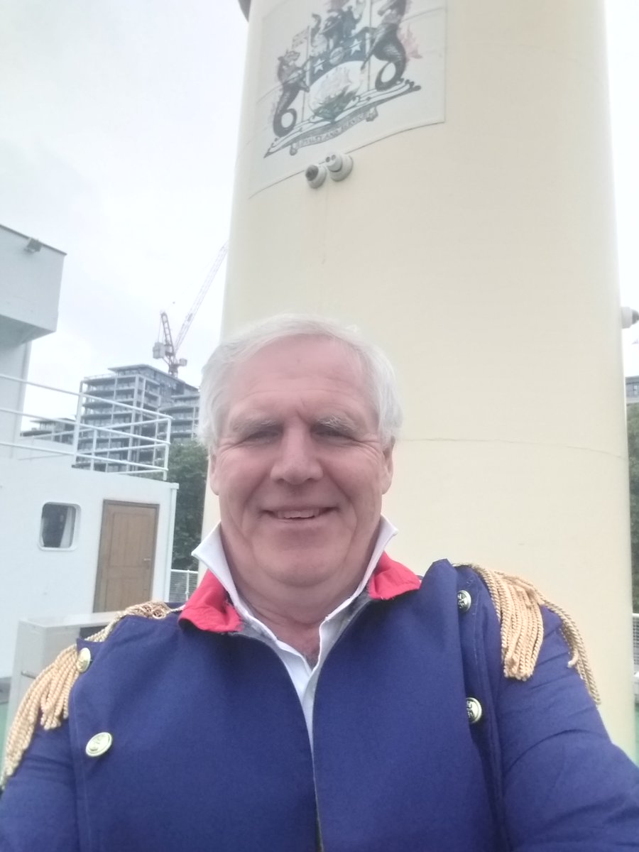 As parts of London return to almost normal, pleased to attend an evening on board HQS Wellington where we shared some sea shanties.  At least one of us turned up in relevant and contemporary attire.   Well done the M3C team.  #nautinstCEO