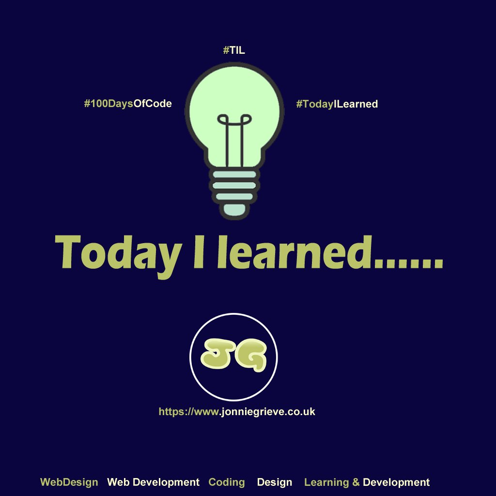 jg_DigitalMedia's tweet image. R7D50: Completed my print stylesheet for jonniegrieve.co.uk and later on did some work with CSS Grid and localstorage #100DaysOfCode   #css #stylesheet #grid js #localstorage