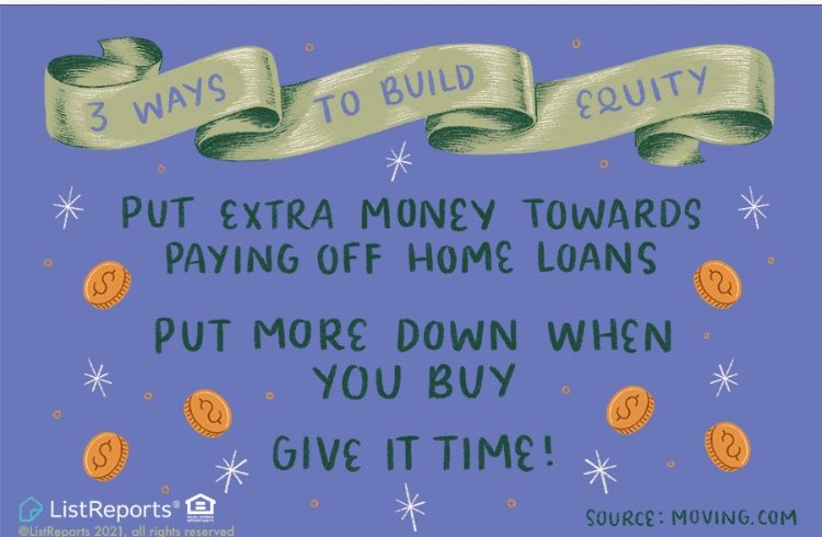 jkenney614's tweet photo. There are plenty of ways to build equity, and they don’t all include home improvements. Two of these things, you can do right now. #thehelpfulagent #home #houseexpert #house #listreports #homeowner #homeowners #investment #themoreyouknow #icanhelp #finances #JDK https://t.co/YTraYFLJMu