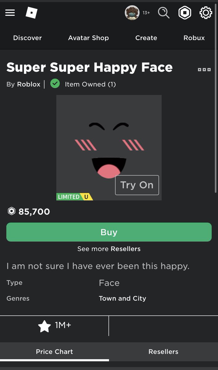 ashxeclipse's tweet image. Trading SSHF / Super Super Happy Face !!%
LF 
- RH Halos 
- LTBS
- Oh Teddy Z
- Itunes/Amazon GC Giftcards

(dont have premium so ud have to buy me itunes ill pay robux for it)
#royalehigh #royalehightrades #royalhightrades #royalehighoffers #royalehightradings #royalehightrading