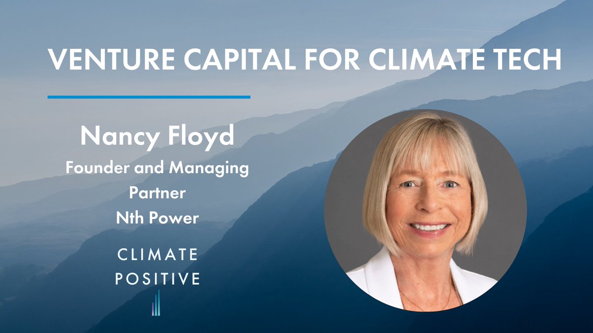 HASI_Inc's tweet photo. 🎙️New #ClimatePositive pod w/ climate tech VC pioneer Nancy Floyd of Nth Power. Listen below for a far-reaching discussion on the past, present and future of clean energy venture investing. https://t.co/LAR4y91f3O https://t.co/ubY8Hz8Pla