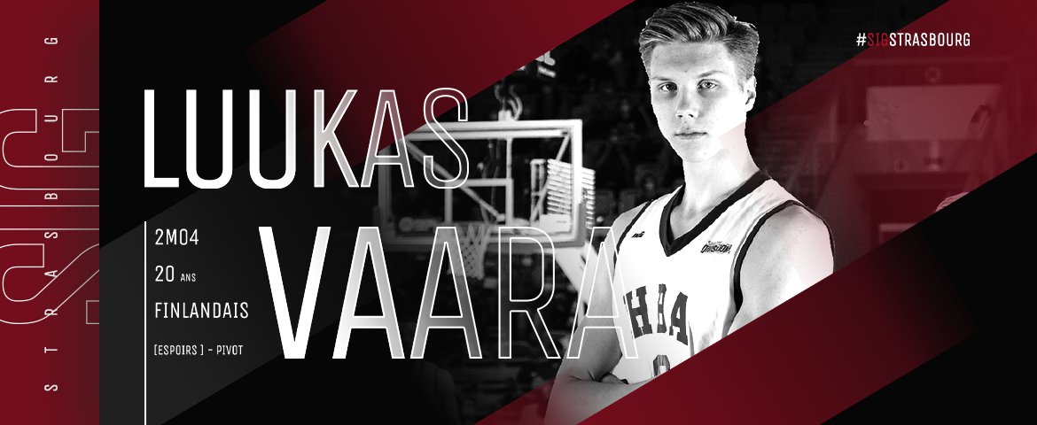 🚨 𝐀𝐋𝐄𝐑𝐓𝐄 𝐑𝐄𝐂𝐑𝐔𝐓𝐄𝐌𝐄𝐍𝐓 🚨

La SIG Strasbourg enregistre la signature du jeune pivot Finlandais Luukas Vaara qui rejoint l’équipe Espoirs et sera également partenaire d’entraînement de l’équipe professionnelle pour la saison 2021/22.

sigstrasbourg.fr/2021/06/espoir…