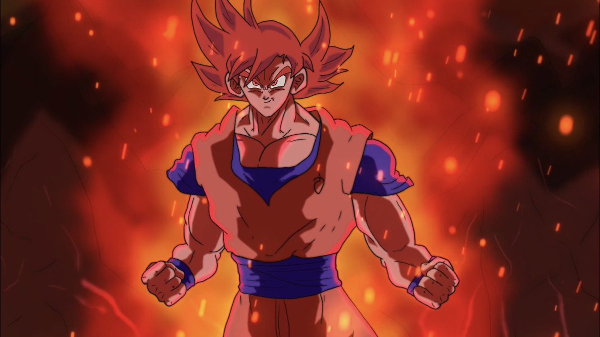 ArtooAnimation's tweet photo. New shot, first time drawing ssj god in like 2 years #dbs73 #DBS21 #Goku #drawing https://t.co/uOgQl7VWa5