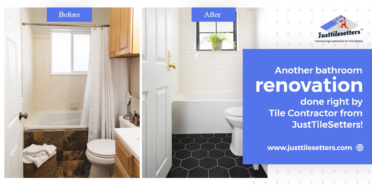 justtilesetters's tweet photo. Bathroom renovation is done right by a contractor from JustTileSetters.
Visit https://t.co/BzJGAcm5Jo
Download JustTileSetters app now!
Google - https://t.co/LqkLVnyN5m
iOS store- https://t.co/aIz6ORvZU2
#justtilesetters #tilecontractor #tilesetters #justtilesettersapp https://t.co/P23nrjJoGU