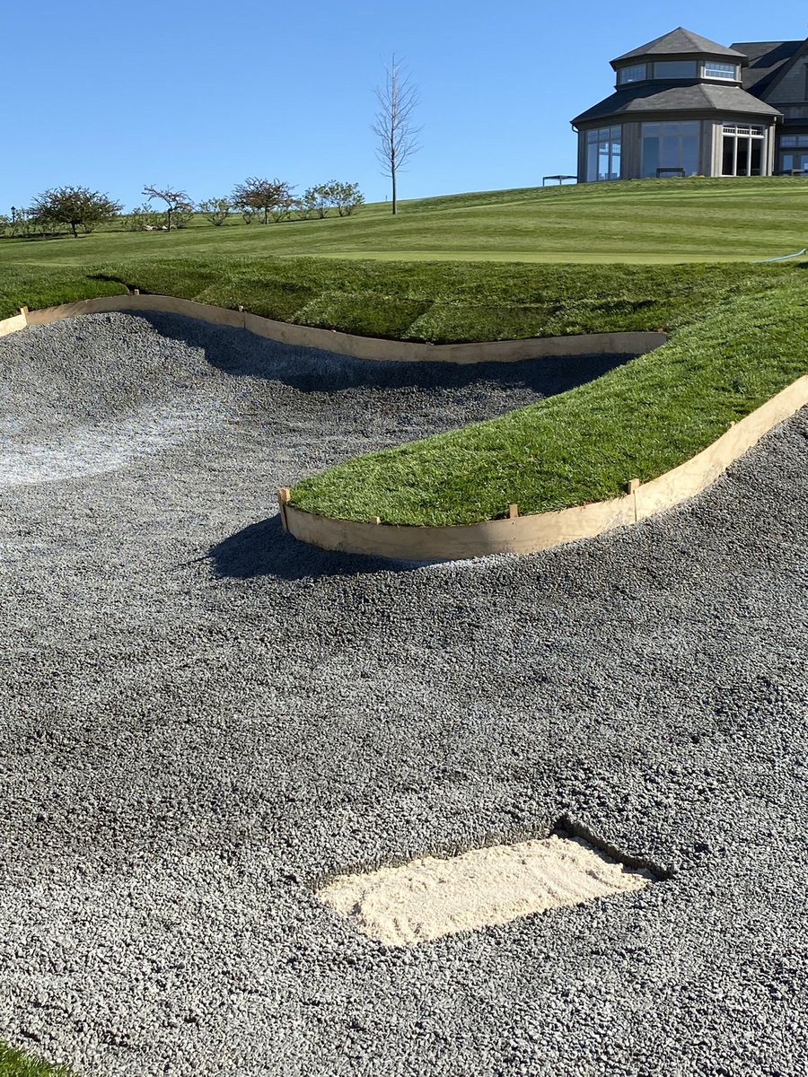 Nigel_Rennie's tweet photo. After yesterday’s storms, if you’re repairing washed traps, or pumping water out of them, consider upgrading with @CapConGolf liners. Prevent future problems with an in house installation. @Allturf_Ltd https://t.co/ChmzFb9iAj