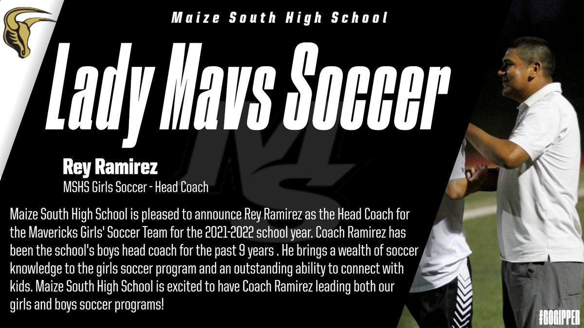 <a href="/LadyMavs_Soccer/">MSHSLadyMavsSoccer</a> <a href="/MavericksSoccer/">Maize South Soccer</a> <a href="/claudiainks/">Claudia Crowell</a> <a href="/MAVprinciBULL/">MSHS Principals</a> Maize South High School Names Rey Ramirez as Head Coach of the Lady Mavs Soccer Team!