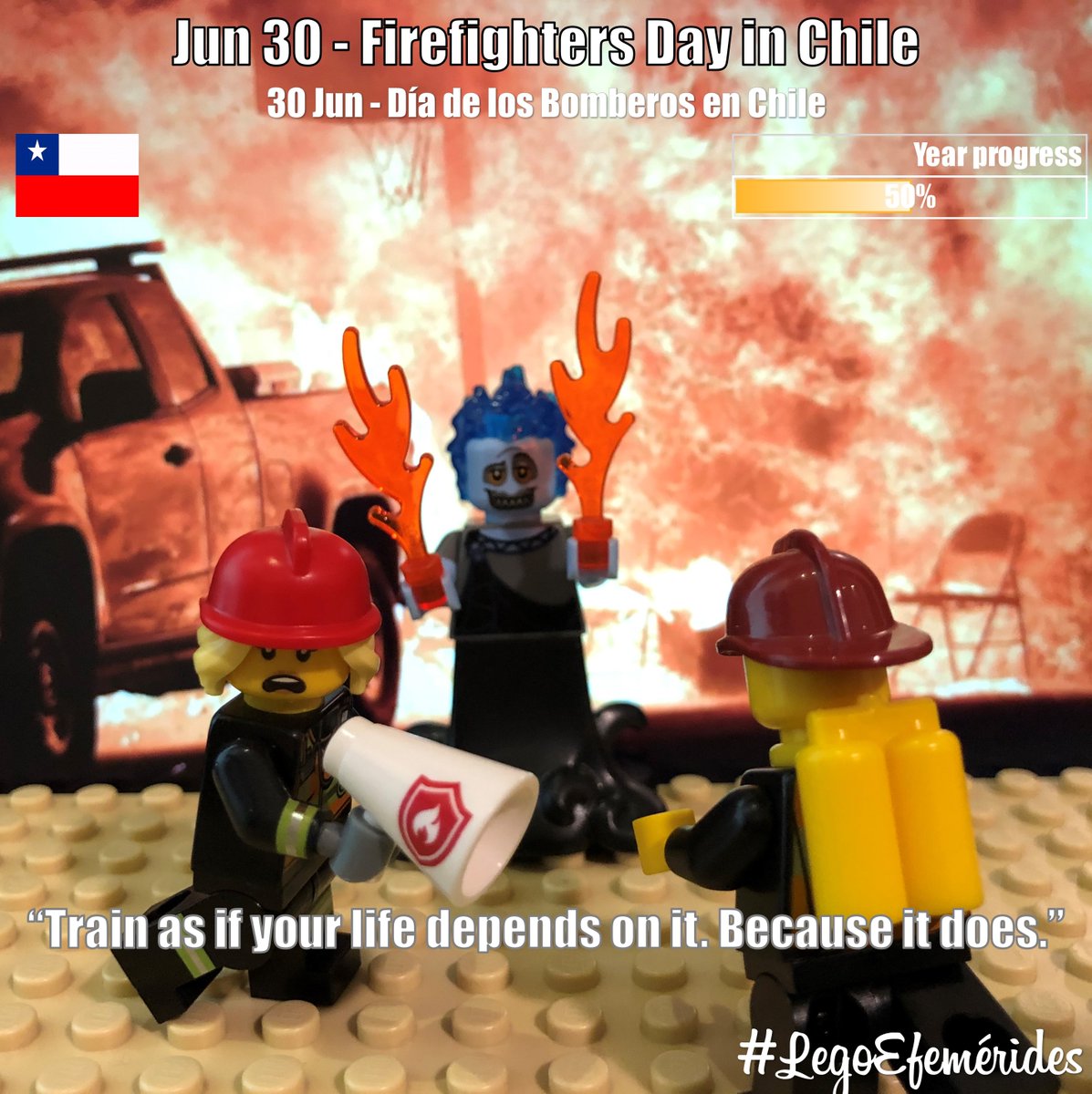 ephemebricks's tweet photo. #Jun30 - #FirefightersDay in Chile
#30Jun - #DíadelBombero en #Chile
#Train as if your #life depends on it. Because it does.
---
#30deJunio #Firefighters #Bomberos #fire #disney #habes #legodisney …
#Minifigures : #cty0342 #col349 #dis036
#EphemeBricks #LegoEfemérides https://t.co/8tpy7yXj2g
