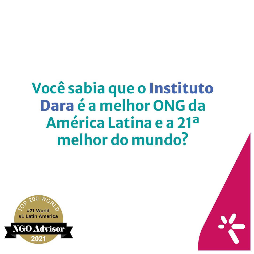 institutodara's tweet photo. Você sabia que o Instituto Dara é a melhor ONG da América Latina e a 21ª melhor do mundo?
⠀⠀
Pobreza tem solução. E nós sabemos como atuar!
#AgoraÉDara #WeAreDaraNow #BastaPobrezaNãoÉNormal #Doação #Doe #NgoAdvisor https://t.co/aRiCHNBpqC