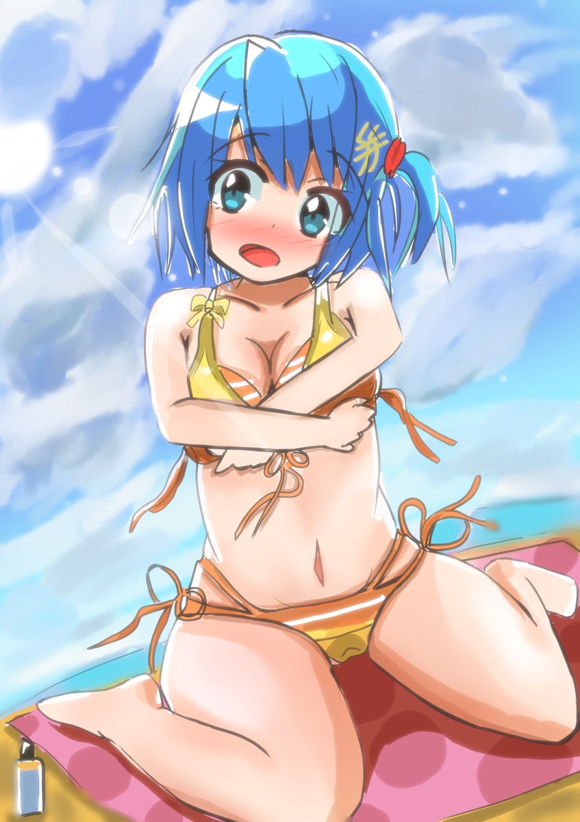 #まどか10周年お祝い
10周年おめでとうござういます!!
水着さやかちゃん!セーフですよね(;^_^A 