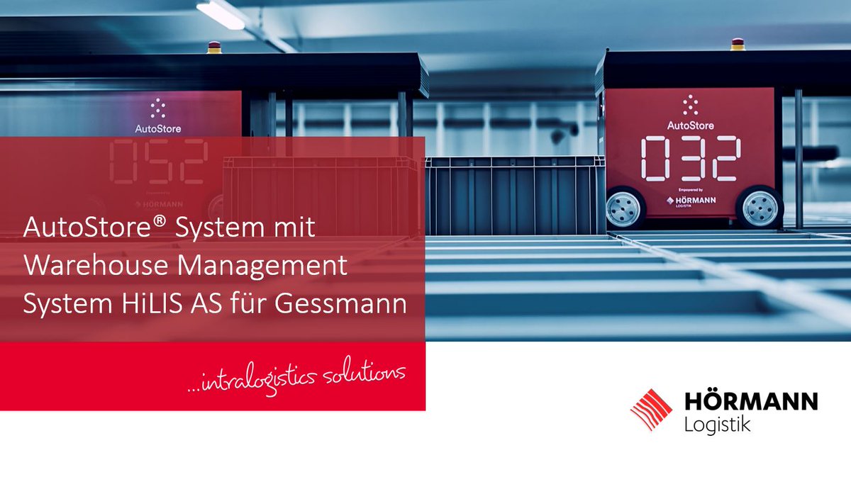 HÖRMANN Logistik unterstützt die bestehende Lagerhalle der W. Gessmann GmbH am Standort in Leingarten mit einem brandneuen #AutoStore®-System inklusive unserem high-performanten WMS #HiLIS AS.
Alle Infos in unserer Presseinfo: 
hoermann-logistik.de/de/news/newsme…

#hörmannknowhow