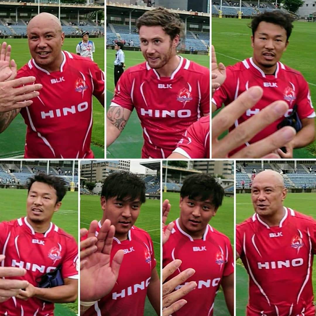 pekiburu's tweet photo. 3年前 2019年6月29日(土)
トップリーグカップ2019
日野vs栗田工業戦🏉
グリーティングタイム🔴🐬
#日野レッドドルフィンズ
#reddolphins #ヒノノニトン https://t.co/ogJsImaFvh