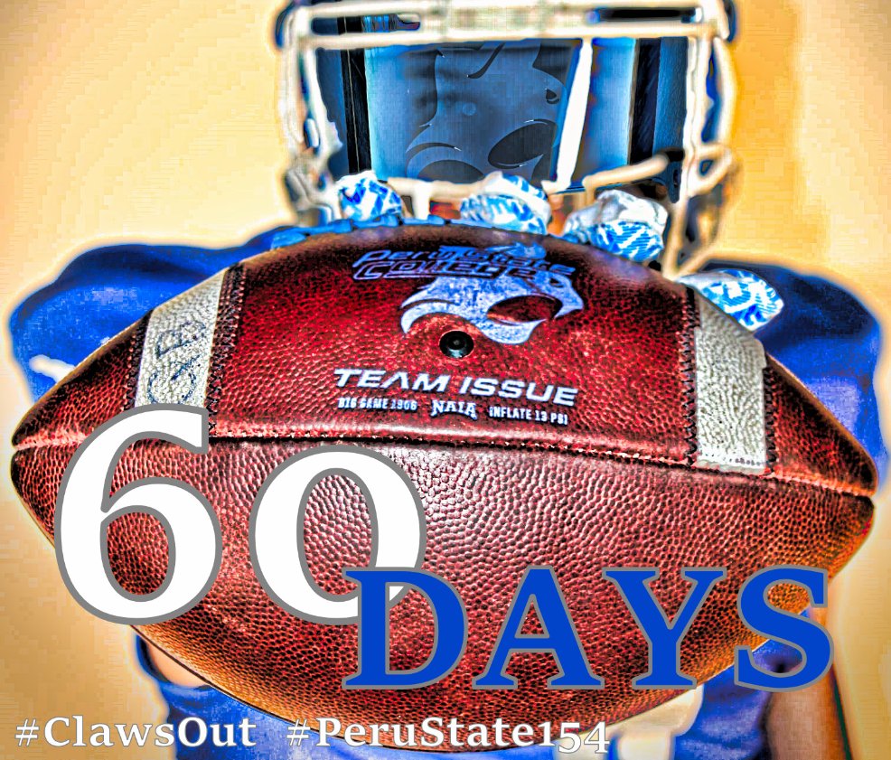 Peru State Athletics (@pscbobcats) on Twitter photo It's actually 60 minus one days until <a href="/PSCFootball/">Peru State Football</a> hosts its first home football game of 2021. Missouri Valley will be the opponent at 6 p.m. in the Historic Oak Bowl! #ClawsOut #PeruState154 <a href="/LouisVarley/">Lou Varley</a> <a href="/GrantGutschow/">Grant Gutschow</a> <a href="/RilesGuwop/">TrevonRiles</a> <a href="/CoachFields02/">William Fields</a> <a href="/MoneyMohsini/">Sohail Mohsini</a> <a href="/TheBlackNighht/">KiJana Owens</a> It's actually 60 minus one days until <a href="/PSCFootball/">Peru State Football</a> hosts its first home football game of 2021. Missouri Valley will be the opponent at 6 p.m. in the Historic Oak Bowl! #ClawsOut #PeruState154 <a href="/LouisVarley/">Lou Varley</a> <a href="/GrantGutschow/">Grant Gutschow</a> <a href="/RilesGuwop/">TrevonRiles</a> <a href="/CoachFields02/">William Fields</a> <a href="/MoneyMohsini/">Sohail Mohsini</a> <a href="/TheBlackNighht/">KiJana Owens</a>
