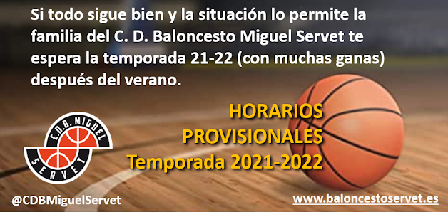 HORARIOS PROVISIONALES Temporada 2021-2022

Consúltalos en baloncestoservet.es