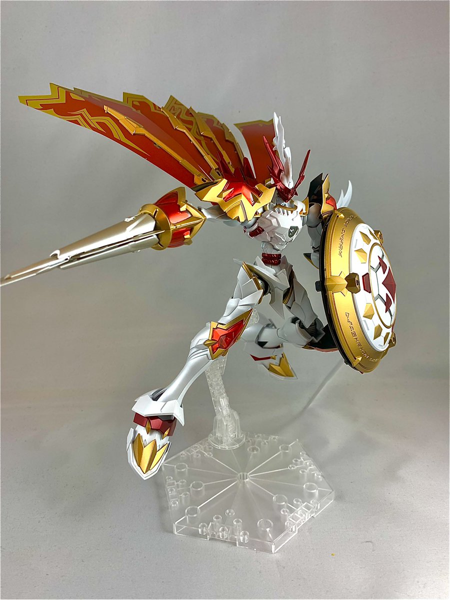 デュークモン完成しました！ アニメの印象が強いのでホワイトパール