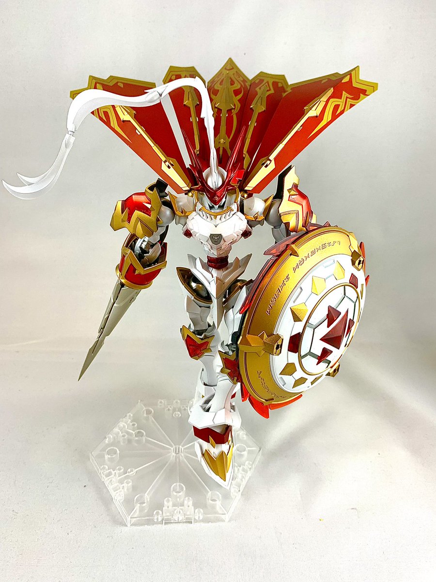 デュークモン完成しました！ アニメの印象が強いのでホワイトパール