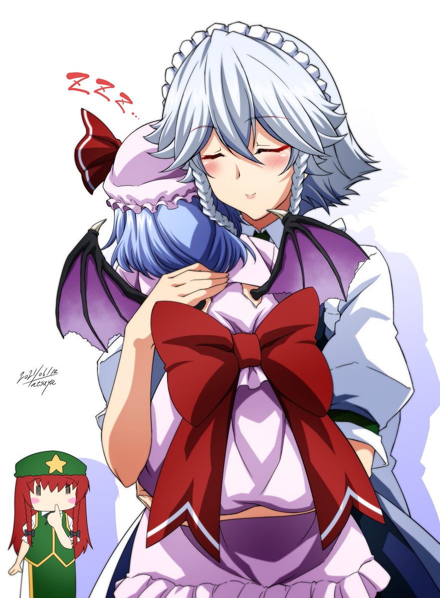 #今月描いた絵を晒そう 
今月も咲夜さん‼️
今年も半分終わっちゃうのか、、、
後半戦も頑張りましょう💪 