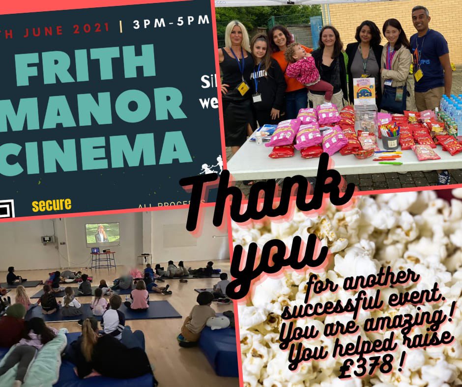 We owe some BIG THANK YOUS!!! Almost £600 raised by you lovely lot from our past few events. And it all goes towards helping the kids 😀 <a href="/FrithManor/">Frith Manor Primary</a> #volunteering #cinema #spinning #pta #charity