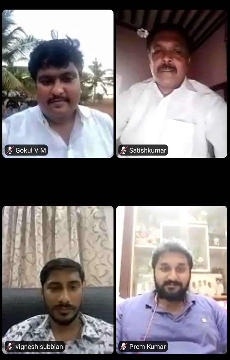 RamaAIADMK's tweet image. கோவை மண்டல கழக தகவல் தொழில்நுட்பப் பிரிவு மண்டல நிர்வாகிகள், மாவட்ட செயலாளர்கள் ஆலோசனைக் கூட்டம் Zoom App மூலம் இனிதே நடைபெற்றது. #TeamworkWorks