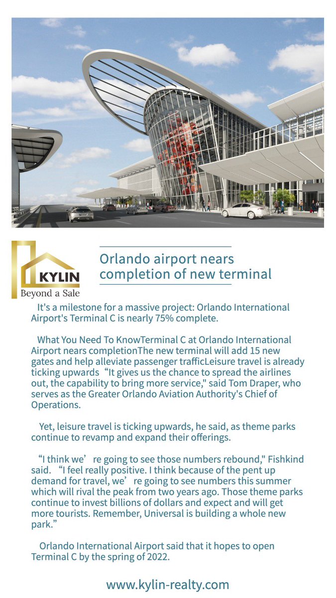 KylinRealty1's tweet photo. New terminal at Orlando international Airport. https://t.co/Wu3jifOayN