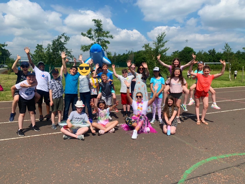 P6Calderwood's tweet photo. School is out for summer🌞 What a fantastic year we have had in P6, you have all worked so hard and achieved lots!🏆 I hope everyone has a fantastic summer holiday and are excited for your new adventure in P7!💙 Miss Yuill x https://t.co/DsbwwLH7i2