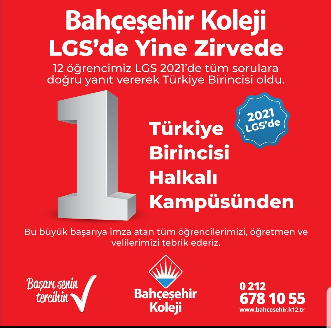 Öğrencimi ve emek veren tüm öğretmenlerimi kutluyorum.
#BahcesehirKoleji #lgsedezirvede