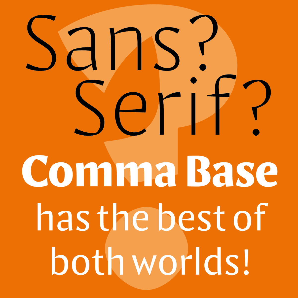 martinmajoor's tweet photo. More big news! Yesterday my new type foundry went live, today I am introducing my new typeface Comma Base! View and buy it at the new and innovative webshop of I Love Typography. And oh, the regular weight is free! #martinmajoor #commabase #ilovetypography https://t.co/LVLzlan1QG https://t.co/7VsWYx1pfM
