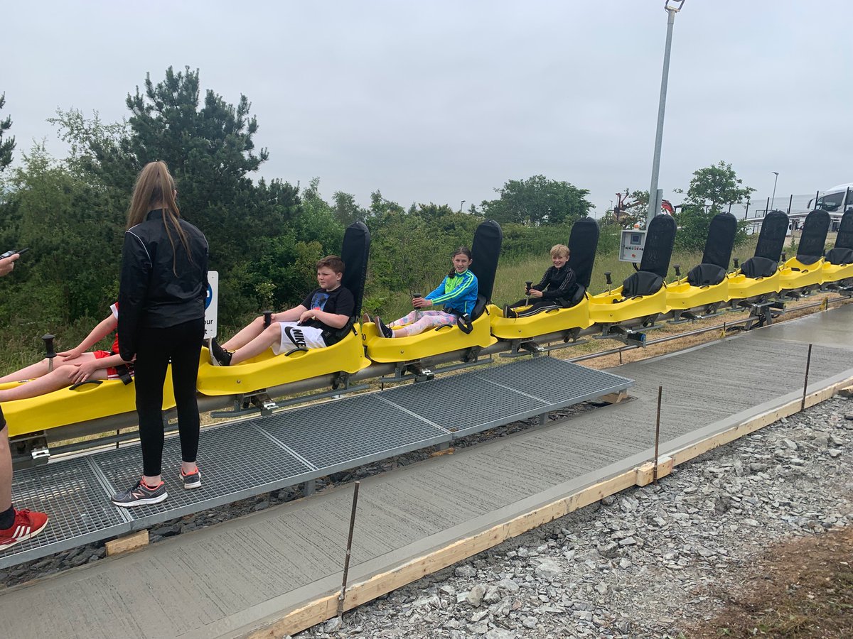 stfrancisagh's tweet photo. Having  fun on the Black Bull Run Coaster @colinglenbelf. Thanks Colin O’Neill and all the staff at Colin Glen. https://t.co/MRJny2280M