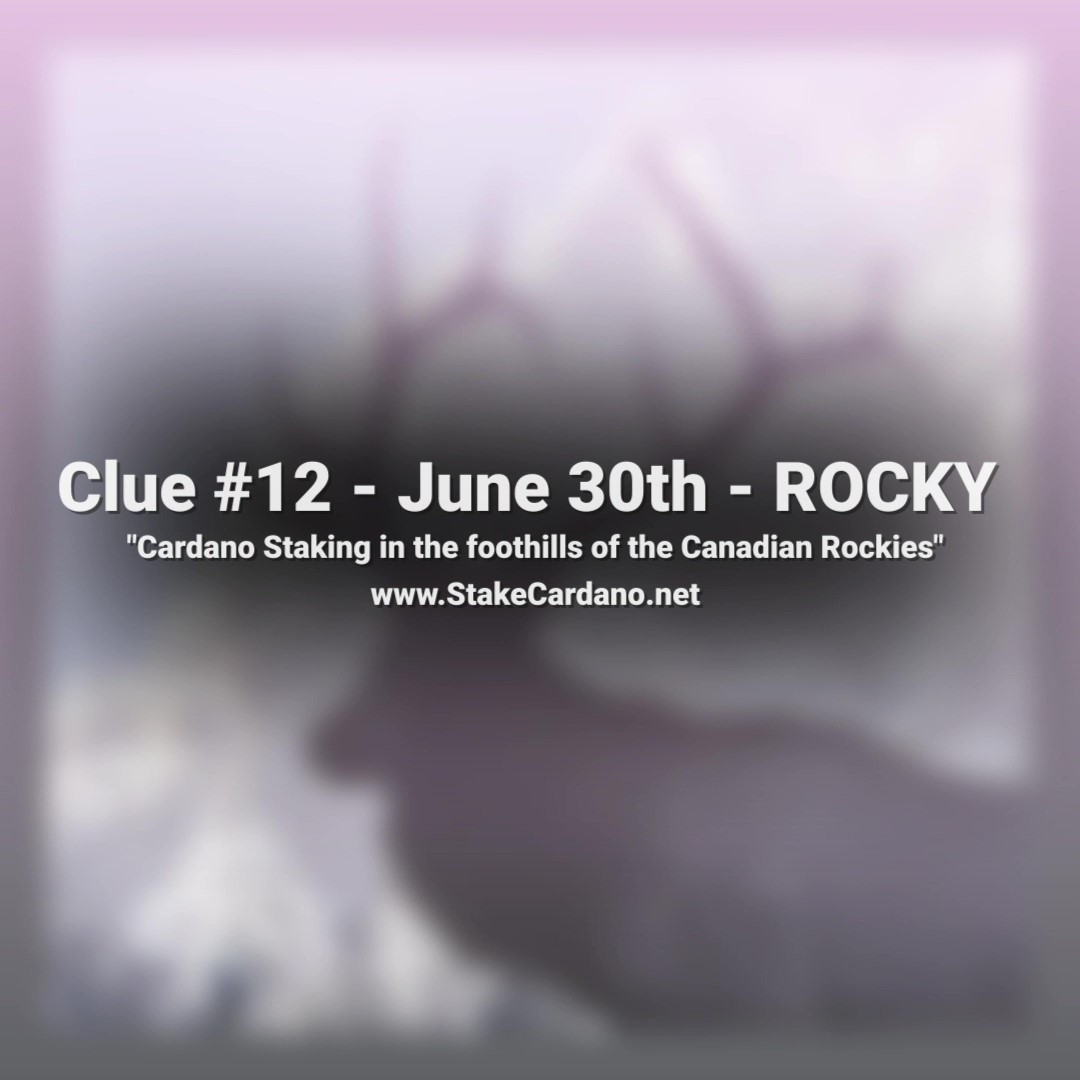 CCSPAssociation's tweet photo. $ADA RUSH day #12 folks! Head over to #ROCKY for today's clues and get ready for a head scratcher tomorrow to bring it all together. https://t.co/enGp6WNu3m https://t.co/MZOkZ9Odp7