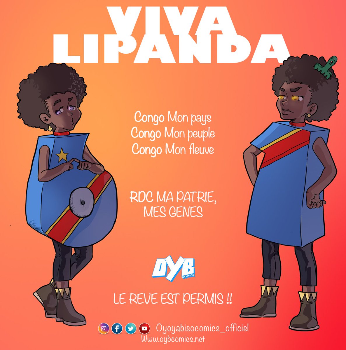 oyoyabisocomics's tweet photo. Bonne fête d'indépendance à tous les congolais ! Puisse Dieu bénir notre beau et grand Pays et continuer à nous donner la force de réaliser Nos Rêves.
.
#oybcomics #independance #liyemi #30juin #afrique #blackandwhite #congo #congobd https://t.co/GbRG8A0ayh