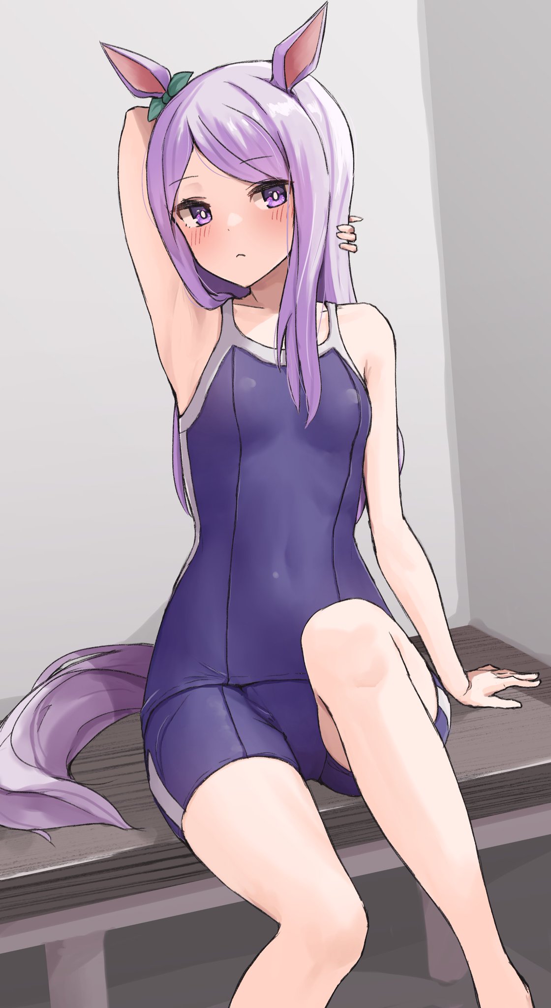 ウマ娘 スク水を着たメジロマックイーン イラスト ウマ娘うまぴょいまとめ