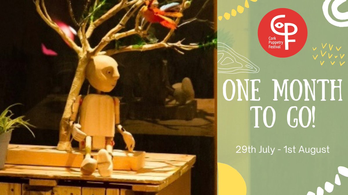 CorkPuppetFest's tweet photo. One month to go until Cork Puppetry Festival 2021 - is everyone else as excited as we are? We're so excited to bring you a fun-filled Festival in a few short weeks. Watch this space for more information! #CorkPuppetryFestival #CorkPuppetFest #LoveCork #PureCork https://t.co/nLRss7snAJ