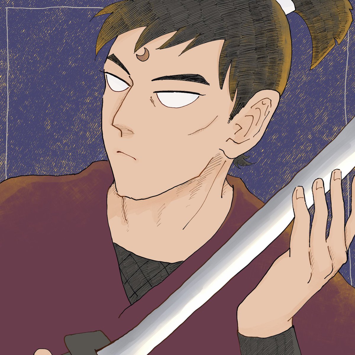 えのうえ 本日のお題 戸部新左ヱ門 Nin Draw 初描きですー えのうえ 本日のお題 戸部新左ヱ門 Nin Draw 初描きですー