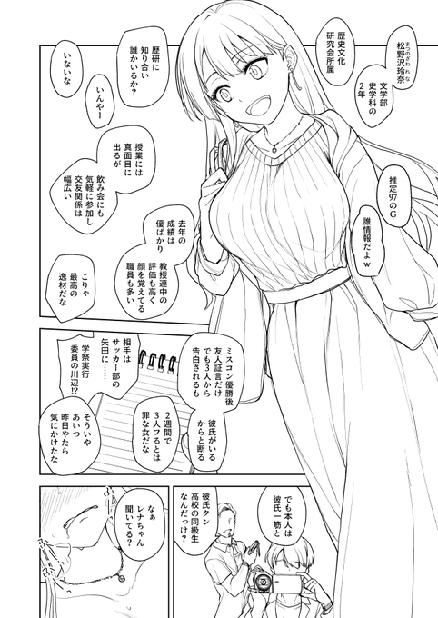 本格的に手を出す前に獲物を値踏みするよね、ヤリサーだもの 