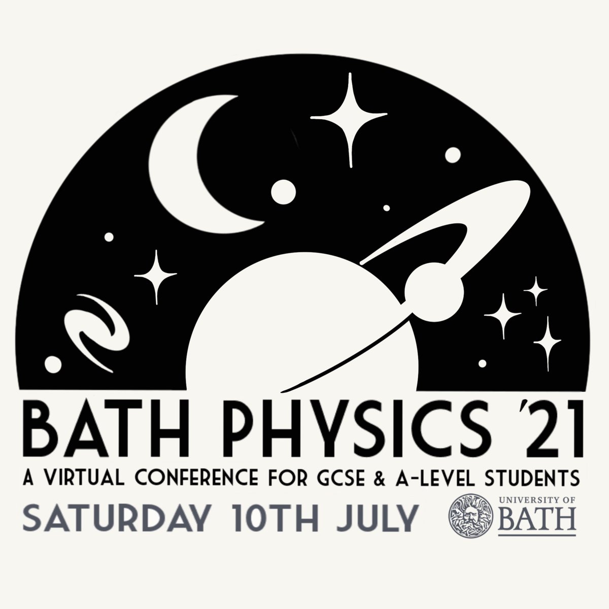 BathPhysics's tweet image. 📢 Calling all GCSE and A-Level students 📢

Register now for our free virtual physics conference eventbrite.co.uk/e/bath-physics…

Taking place on Saturday the 10th of July. This year&apos;s theme is astrophysics #outofthisworld