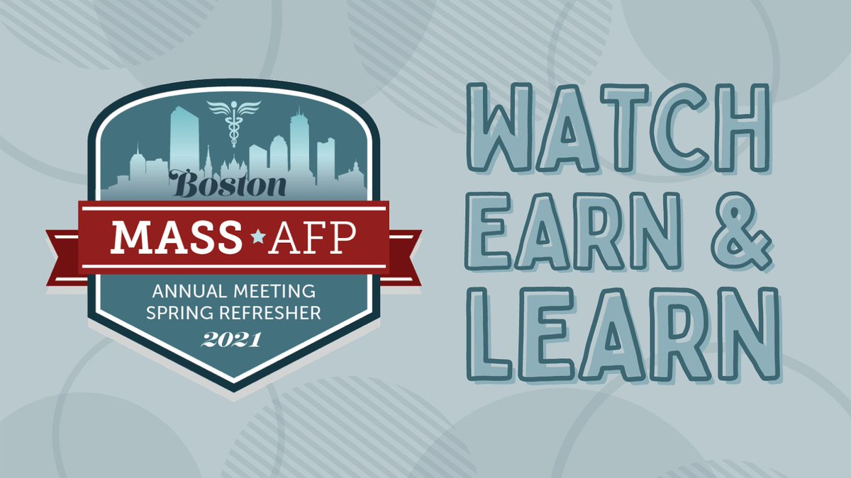 Miss our 2021 Annual Meeting &amp; Spring Refresher in March? Earn up to 13 credits of enduring CME by purchasing the #AMSR2021 CME sessions on-demand! Sessions eligible for enduring credit until March 2022. #FamilyMedicine 

Learn more: ow.ly/w6XE50EJiE7
