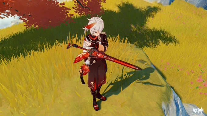 刀じゃないけど色合いはいい感じだな! #原神 