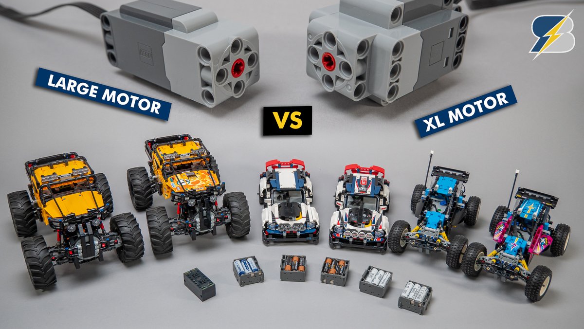 racing_brick's tweet photo. After having a comparison with unclear results in January with the Powered Up L and XL motors, here's round two! This time I used more cars, more power sources and I think I actually found the difference! Click here - https://t.co/jbog30KhiW

#lego #legotechnic #legopoweredup https://t.co/Vjys02xK3V